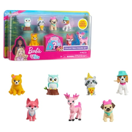 Barbie 7 Pack Figure Collector Set, Kids Toys for Ages 3 Up, Gifts and Presents