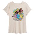 thumbnail image 1 of Barbie - 70s Barbies - Juniors Oversized Graphic T-Shirt, 1 of 4