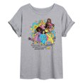 thumbnail image 1 of Barbie - 70s Barbies - Juniors Oversized Graphic T-Shirt, 1 of 4