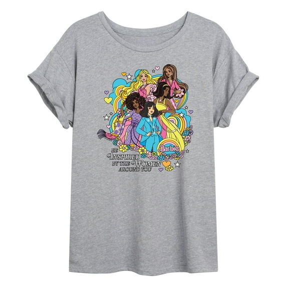 Barbie - 70s Barbies - Juniors Oversized Graphic T-Shirt