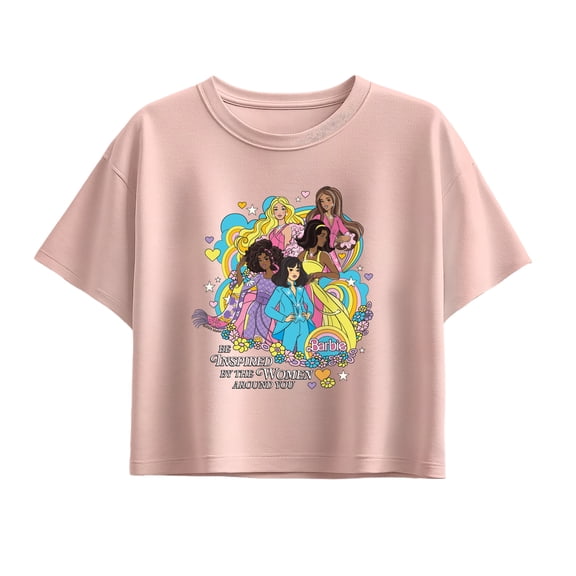 Barbie - 70s Barbies - Youth Girls Boxy T-Shirt