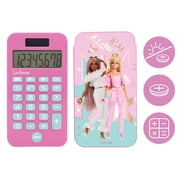 Lexibook Barbie Pocket Calculator, Solar & Cover, 8-Digit, Pink