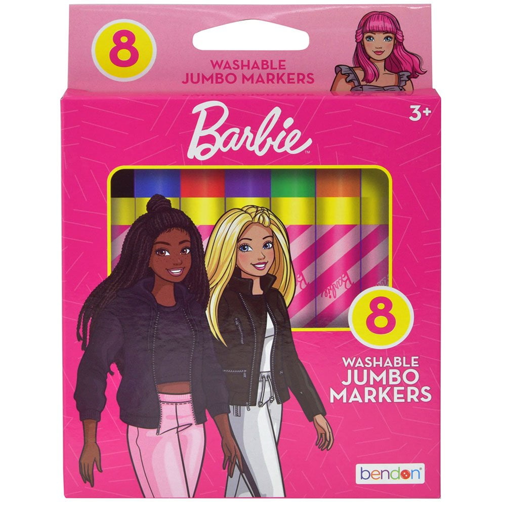 Barbie 8count Jumbo Markers