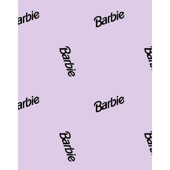 Barbie 90s Logo Removable Vinyl Wallpaper by Barbie - Lavender