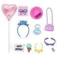 thumbnail image 1 of Barbie Accessories Pack With 11 Birthday-Themed Storytelling Pieces, 1 of 2