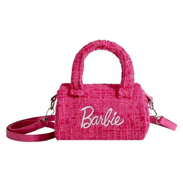 Barbie Adult Size Pink Shoulder Bag with Handle and Straps