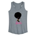 thumbnail image 1 of Barbie - Afro Barbie with Hoop Earrings - Women's Racerback Tank Top, 1 of 4