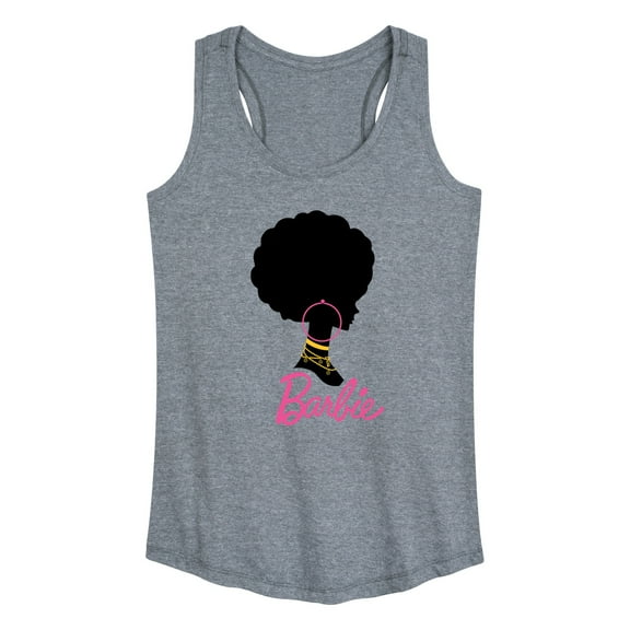 Barbie - Afro Barbie with Hoop Earrings - Women's Racerback Tank Top