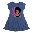 thumbnail image 1 of Barbie - Afro & Hoops - Pretty Barbie - Toddler And Youth Girls Fit And Flare Dress, 1 of 1