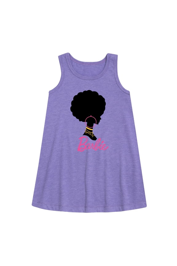 - Afro and Hoops - Toddler and Youth Girls A-line Dress