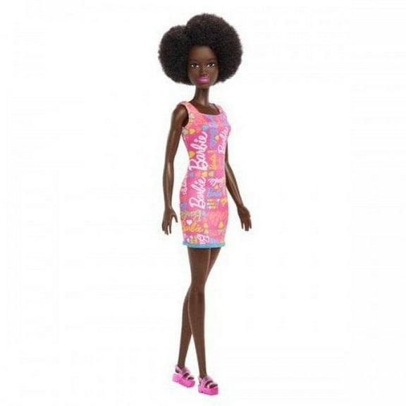 Barbie Afro in Pink Dress