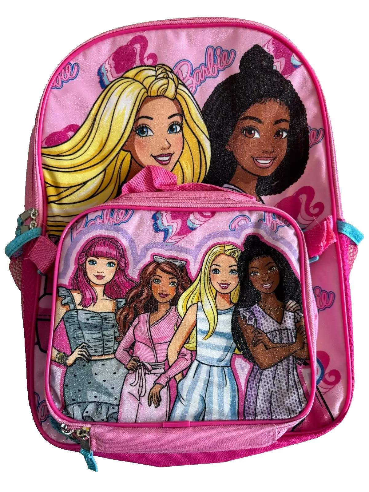 Barbie Age Plus Backpack Lunch Bag, Pink, 2-Piece