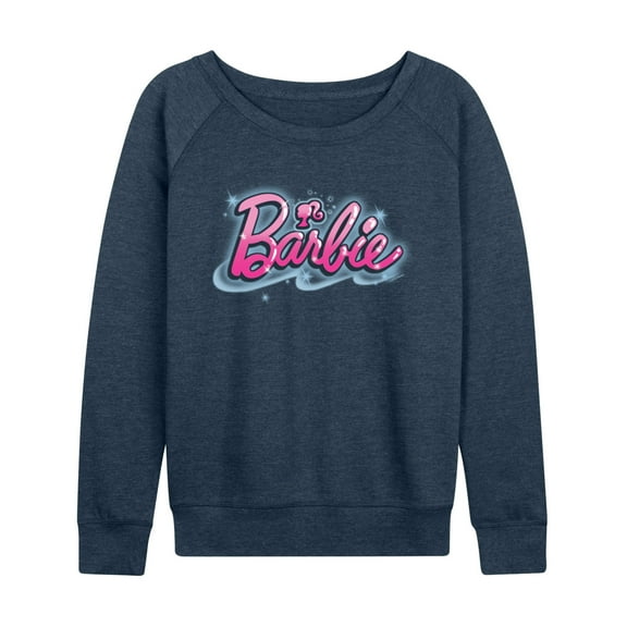 Barbie - Graffiti Logo - Women's French Terry Long Sleeve Shirt