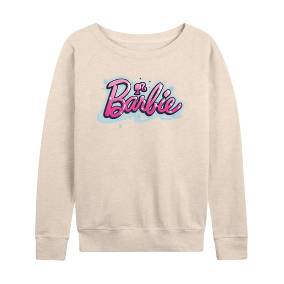 Barbie - Graffiti Logo - Women's French Terry Long Sleeve Shirt