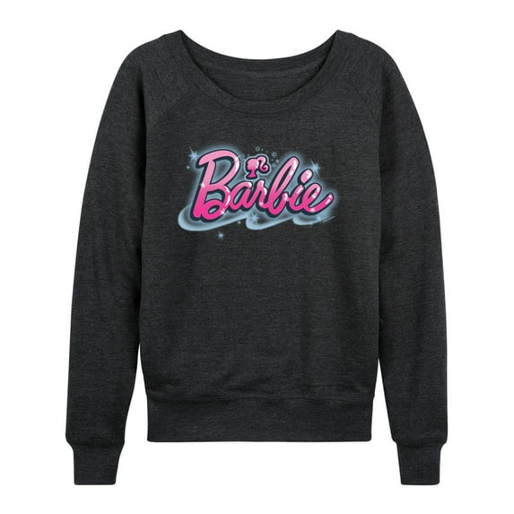 Barbie - Graffiti Logo - Women's French Terry Long Sleeve Shirt