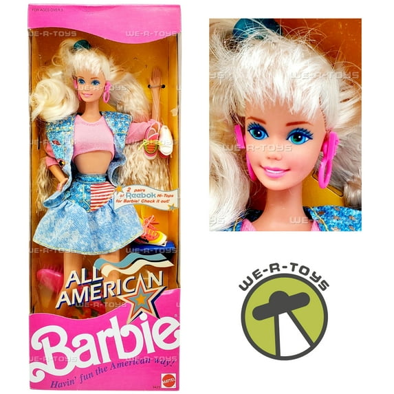 Barbie All American Doll Reebok Edition 1990 Mattel 9423