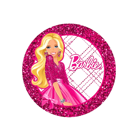 Barbie All Dolled Up Personalized Edible Cake Image Topper