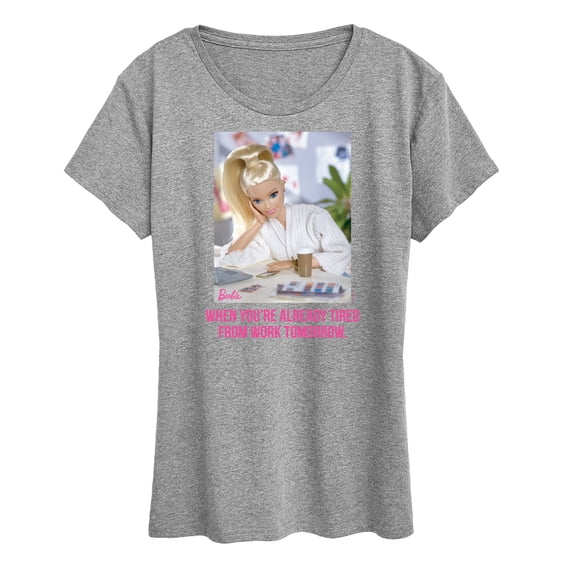 Barbie - Already Tired Barbie Work - Women's Short Sleeve Graphic T-Shirt