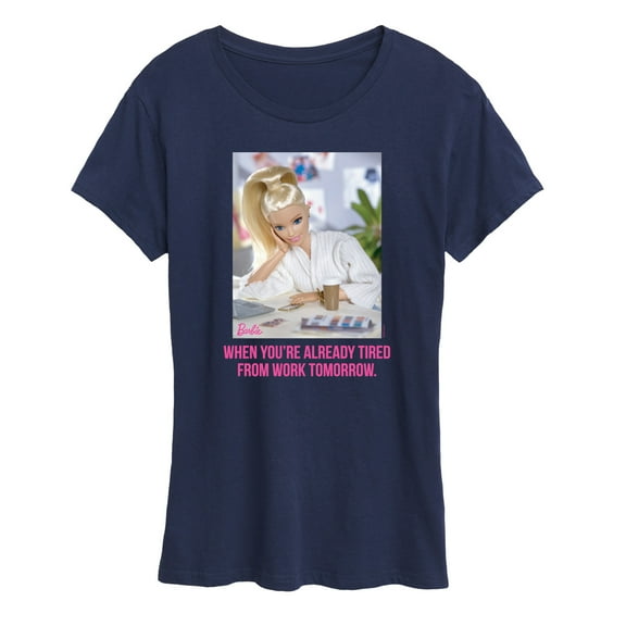 Barbie - Already Tired Barbie Work - Women's Short Sleeve Graphic T-Shirt