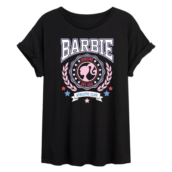 Barbie - Americana Collegiate - Juniors Oversized Graphic T-Shirt