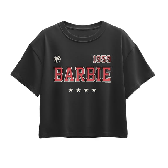 Barbie - Americana Jersey - Youth Girls Boxy T-Shirt