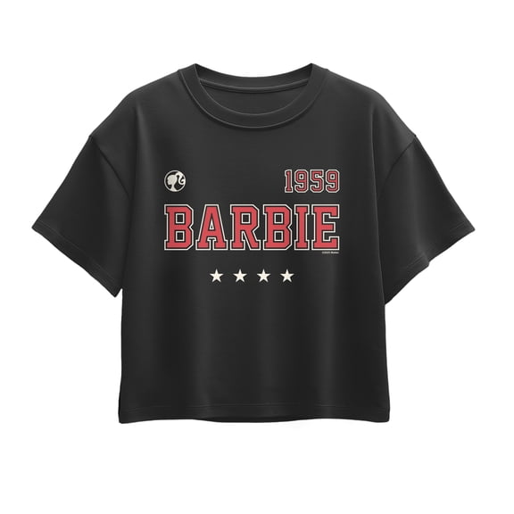 Barbie - Americana Jersey - Youth Girls Boxy T-Shirt