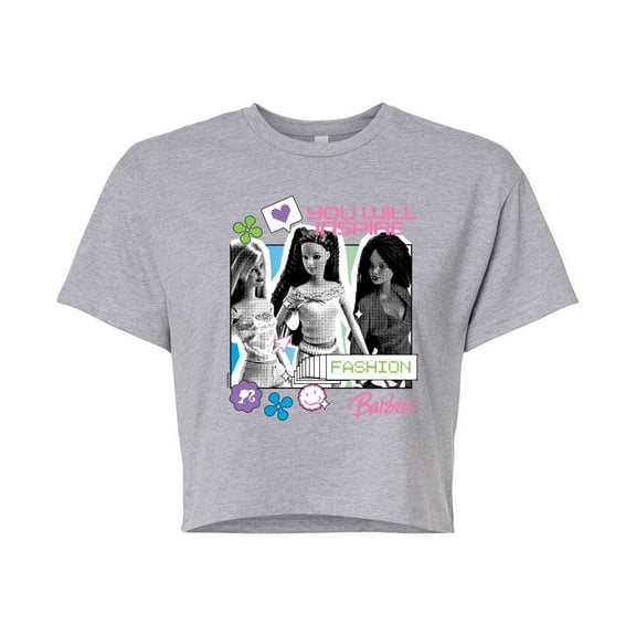 Barbie - And Friends - Juniors Cropped Graphic T-Shirt