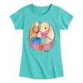 thumbnail image 1 of Barbie - And Horse Photo - Toddler And Youth Girls Fitted Short Sleeve Graphic T-Shirt, 1 of 4