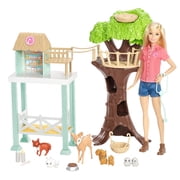 Barbie Animal Rescuer Doll Woodland Forest Rescue Care Center Shelter & Playset