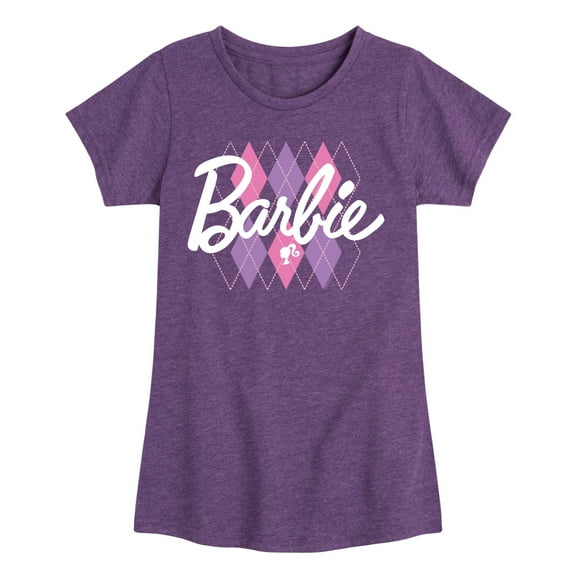 Barbie - Argyle - Toddler & Youth Girls Short Sleeve Graphic T-Shirt