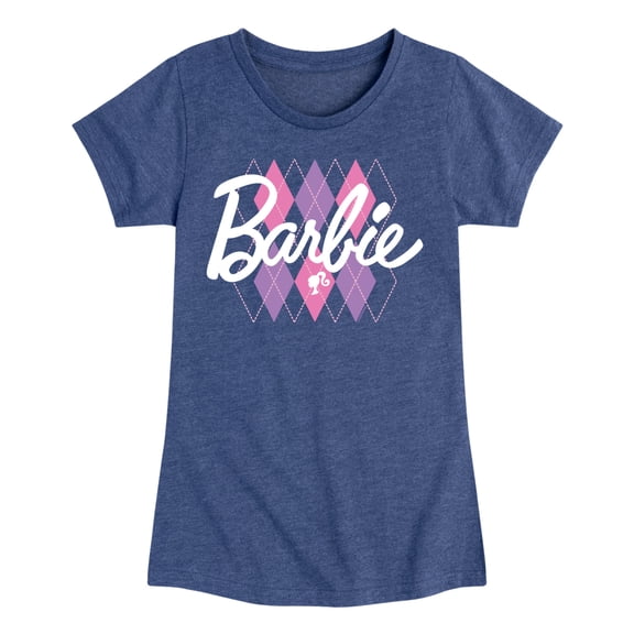 Barbie - Argyle - Toddler & Youth Girls Short Sleeve Graphic T-Shirt