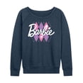 thumbnail image 1 of Barbie - Argyle - Women's Lightweight French Terry Long Sleeve Shirt, 1 of 5