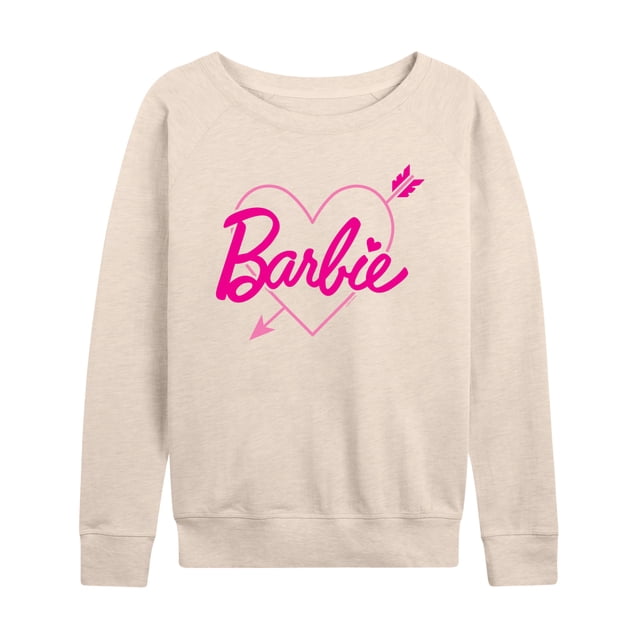 Barbie - Arrow Heart Logo - Women's Lightweight French Terry Long Sleeve Shirt