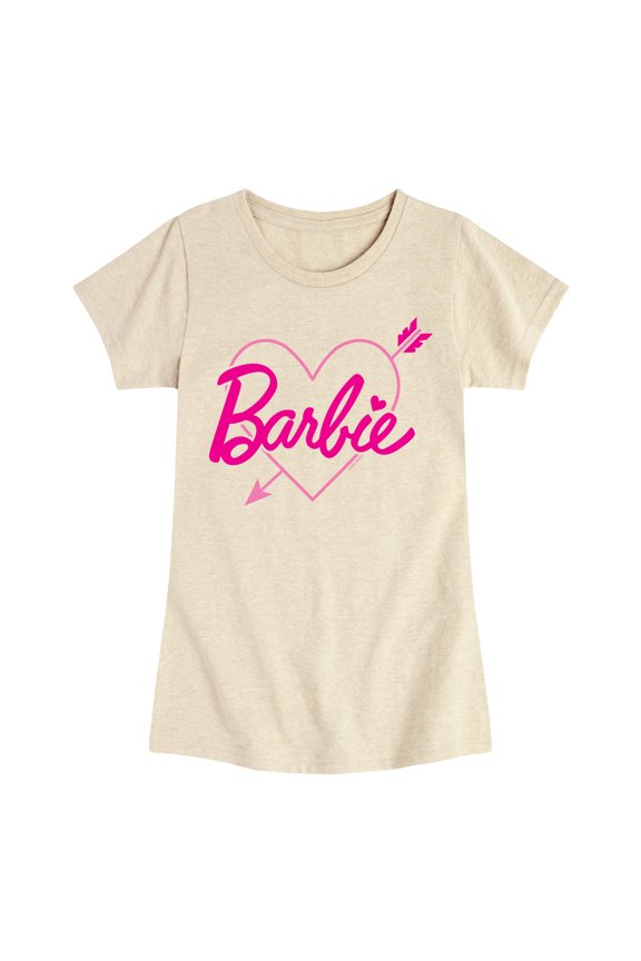 - Arrow Heart Logo - Youth Girls Fitted Short Sleeve T-Shirt