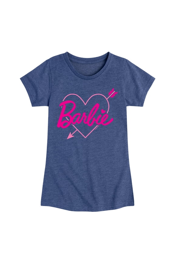 - Arrow Heart Logo - Youth Girls Fitted Short Sleeve T-Shirt