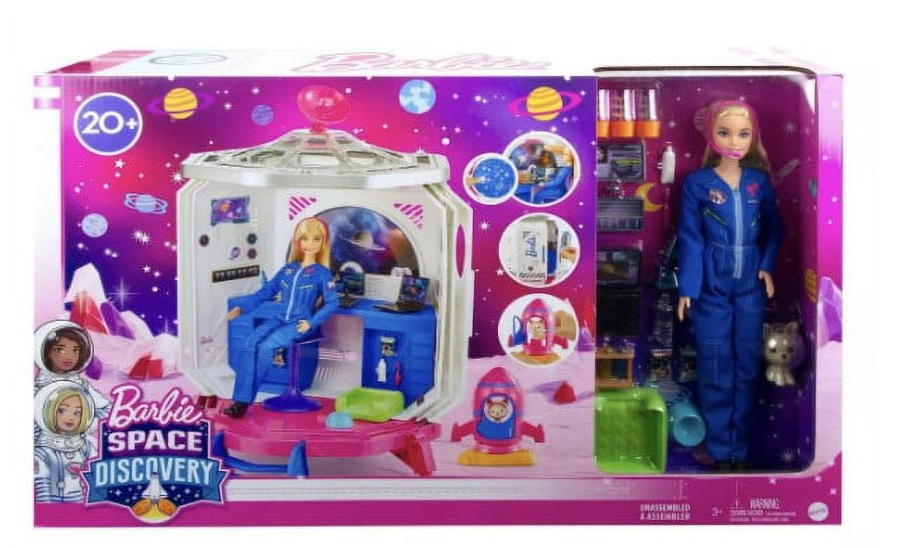 【GINGER掲載商品】 Barbie With Playset Workstation Lab Science Discovery Space ハウス、建物