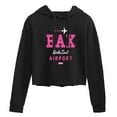 thumbnail image 1 of Barbie - BAK - Barbie Land Airport - Juniors Cropped Pullover Hoodie, 1 of 4