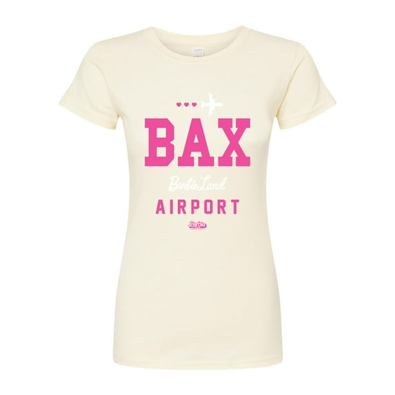 Barbie - BAK - Barbie Land Airport - Juniors Fitted Graphic T-Shirt