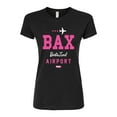 thumbnail image 1 of Barbie - BAK - Barbie Land Airport - Juniors Fitted Graphic T-Shirt, 1 of 4