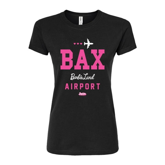 Barbie - BAK - Barbie Land Airport - Juniors Fitted Graphic T-Shirt