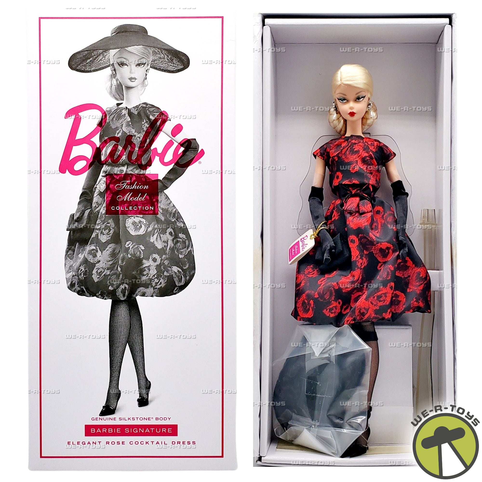 Barbie BFMC Elegant Rose Cocktail Dress Genuine Silkstone Doll 2017 Mattel  FJH77 - Walmart.com