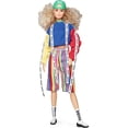 thumbnail image 1 of Barbie BMR1959 - Color Block Sweatshirt with Logo Tape & Striped Shorts, 1 of 7