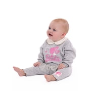 Barbie Baby Girls Long Sleeve Collared Tunic and Leggings Set, 2-Piece, Sizes 0/3M-24M