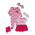 thumbnail image 1 of Barbie Baby Layette Shower Gift Set Bundle, 5-Piece, Sizes Newborn-6/9 Months, 1 of 10