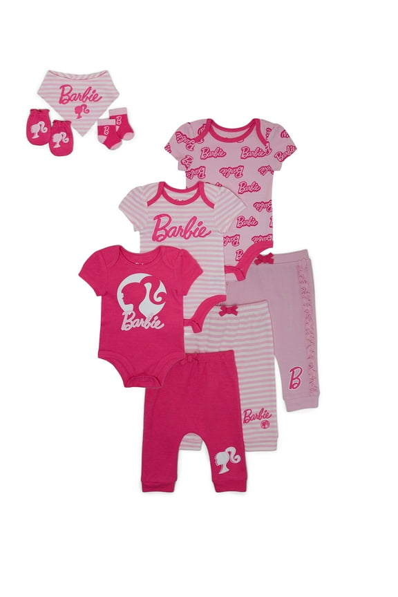 Baby Layette Shower Gift Set Bundle, 9-Piece, Sizes Newborn-12 Months