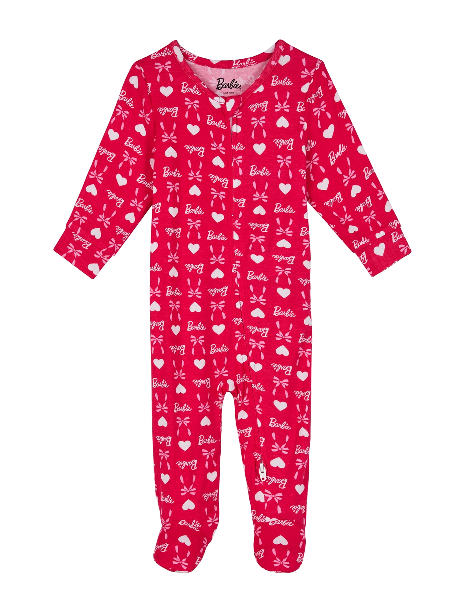 Barbie Baby One-Piece Footed Blanket Sleeper, Sizes NB-9M