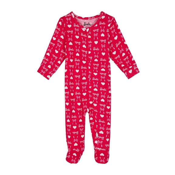 Barbie Baby One-Piece Footed Blanket Sleeper, Sizes NB-9M