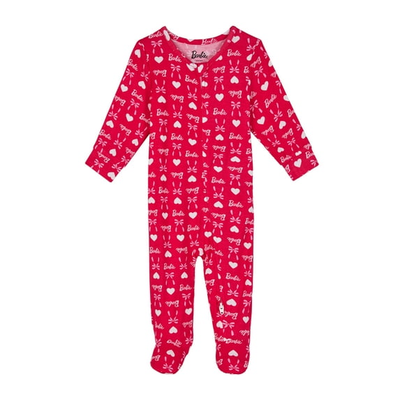 Barbie Baby One-Piece Footed Blanket Sleeper, Sizes NB-9M
