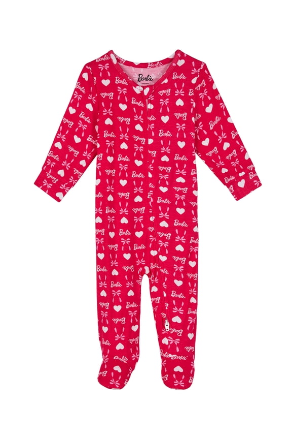Barbie Baby One-Piece Footed Blanket Sleeper, Sizes NB-9M
