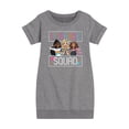 thumbnail image 1 of Barbie - Back To School - 1st Grade Squad - Toddler And Youth Girls Fleece Dress, 1 of 5
